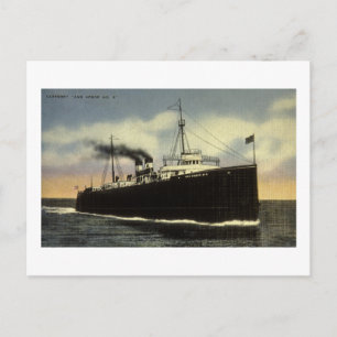 Ann Arbor Car Ferry No. 6 - Arthur K. Atkinson Postcard