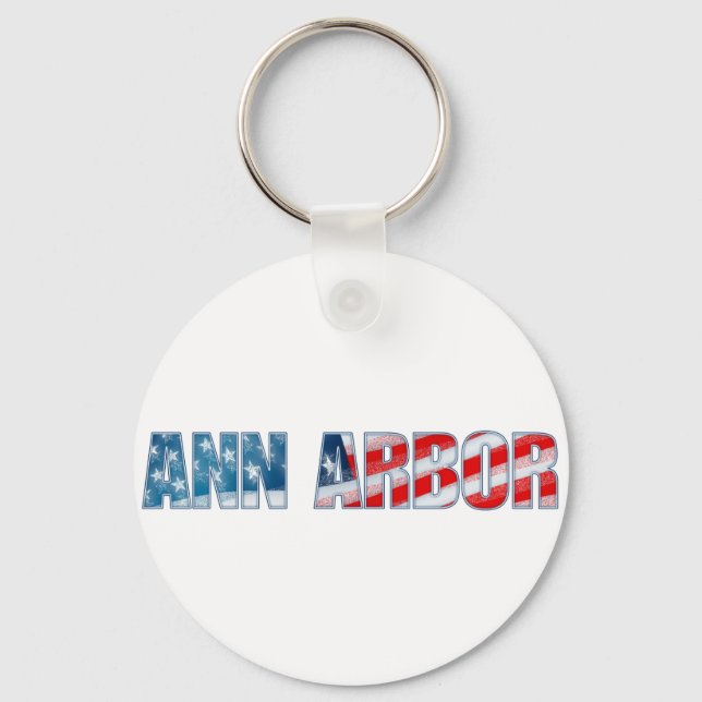 Ann Arbor Keychain (Front)