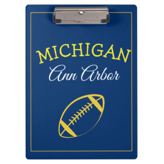 Ann Arbor Michigan Blue and Maize Clipboard