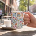 Ann Arbor Michigan Favorite Things Coffee Mug<br><div class="desc">This mug includes a repeating hand illustrated design featuring prominent places and events in Ann Arbor Michigan. Perfect gift for college students,  sorority sisters,  townies and transplants.</div>