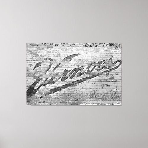 Ann Arbor Michigan Vernors Brick Wall 1999 Canvas Print