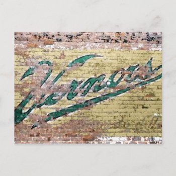 Ann Arbor Michigan Vernor's Brick Wall Vintage Postcard by scenesfromthepast at Zazzle