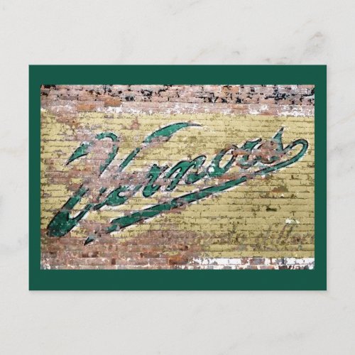 Ann Arbor Michigan Vernors Brick Wall Vintage Postcard
