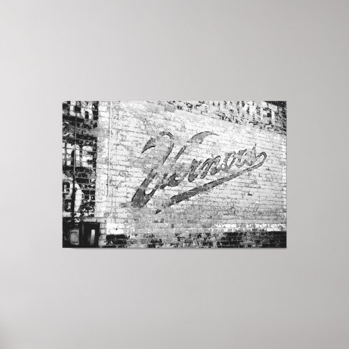 Ann Arbor Michigan Vernors Old Brick Wall Canvas Print