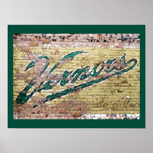 Ann Arbor Michigan Vernors Wall Vintage Retro Poster