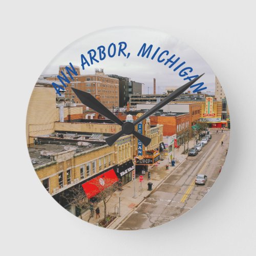 Ann Arbor Michigan Wall Clock