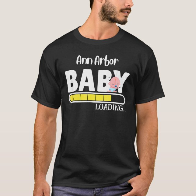 Ann Arbor Native Pride  State Baby Parent Mom Dad  T-Shirt (Front)