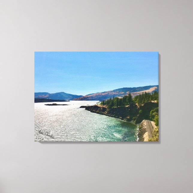 Ann Charles Columbia River photo Canvas Print (Front)