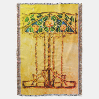 Ann Macbeth - Glasgow Rose Throw Blanket