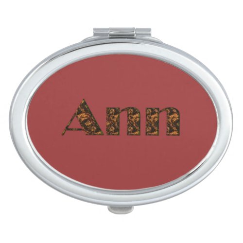ANN Name Branded Gift for Women Makeup Mirror
