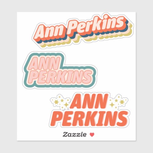 Ann Perkins Fan TV Pop Culture Sticker Variety Set