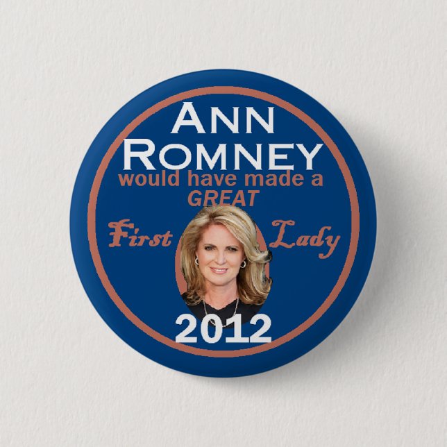 ANN ROMNEY PINBACK BUTTON (Front)