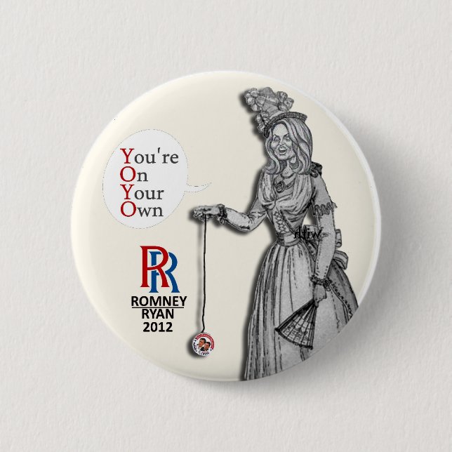 Ann Romney: YOYO Pinback Button (Front)