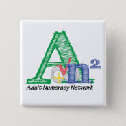 Ann Square Pin With Logo at Zazzle