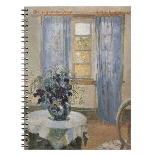 Anna Anchers Blue Clematis in the Artists Studio Notebook