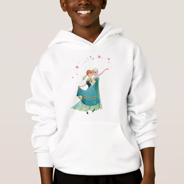 Anna and Elsa | Celebrate Sisterhood Hoodie (Front)