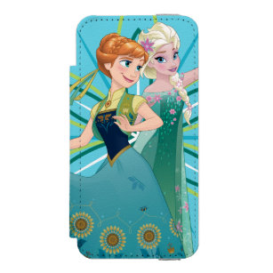 Anna and Elsa   Celebrate Sisterhood iPhone SE/5/5s Wallet Case
