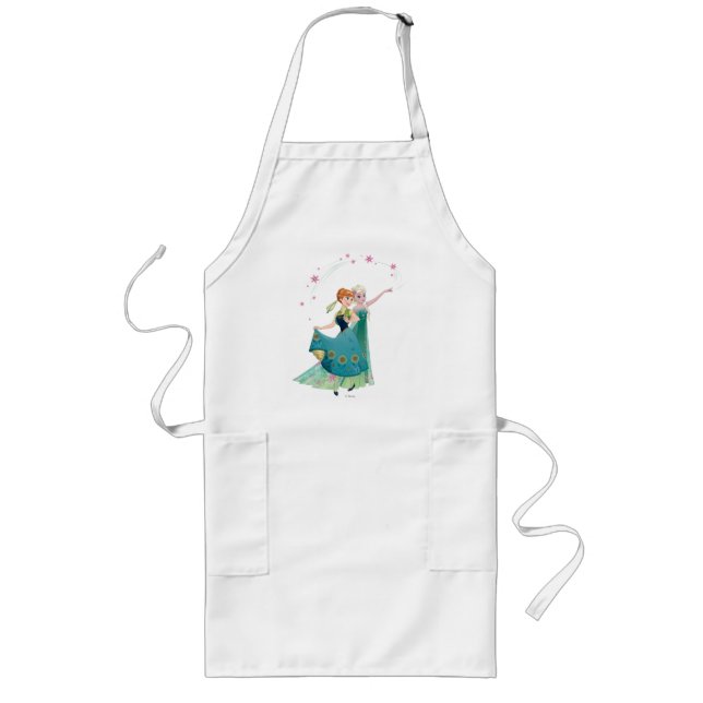 Anna and Elsa | Celebrate Sisterhood Long Apron (Front)