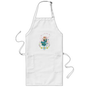 Anna and Elsa Celebrate Sisterhood Long Apron