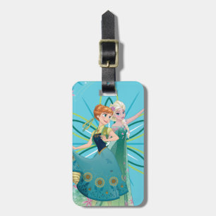 Anna and Elsa Celebrate Sisterhood Luggage Tag