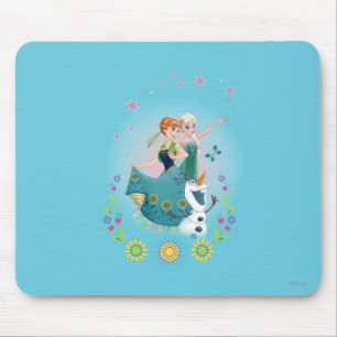 Anna and Elsa Celebrate Sisterhood Mouse Pad