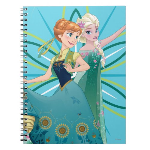 Anna and Elsa  Celebrate Sisterhood Notebook