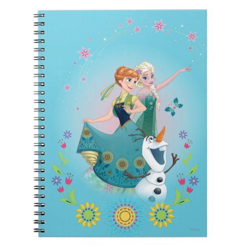 Anna and Elsa  Celebrate Sisterhood Notebook