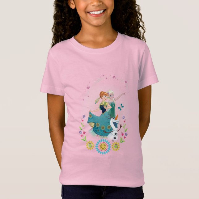 Anna and Elsa | Celebrate Sisterhood T-Shirt (Front)