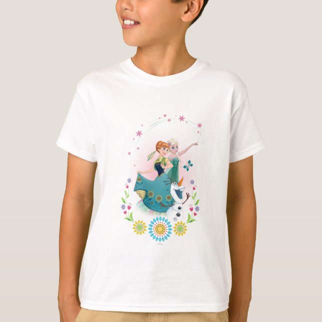 Anna and Elsa | Celebrate Sisterhood T-Shirt (Front)