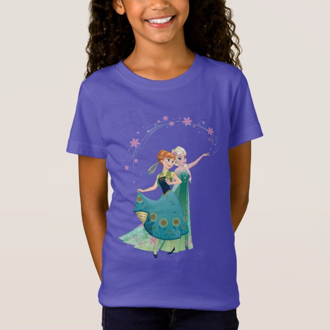 Anna and Elsa | Celebrate Sisterhood T-Shirt (Front)