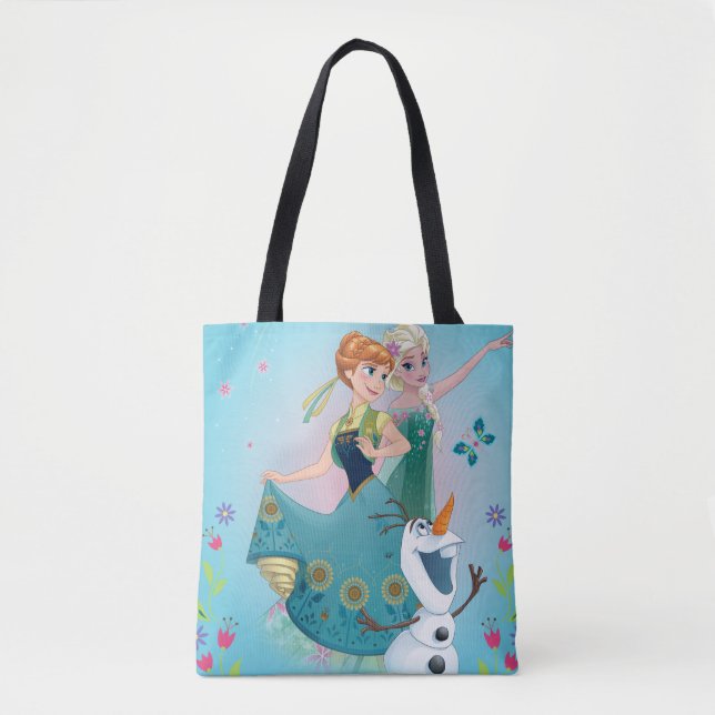 Anna and Elsa | Celebrate Sisterhood Tote Bag (Front)