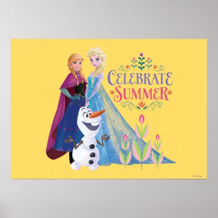 Anna And Elsa | Celebrate Summer Poster