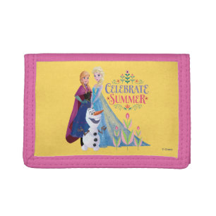Anna and Elsa Celebrate Summer Tri-fold Wallet