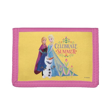 Anna And Elsa | Celebrate Summer Trifold Wallet
