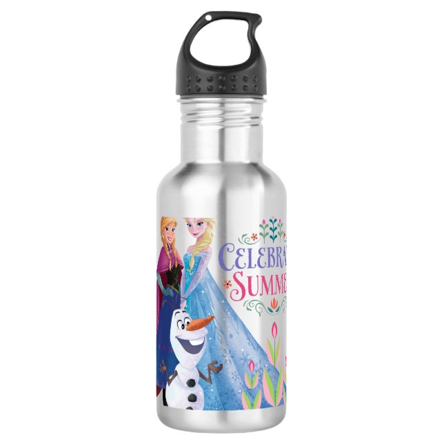 Anna and Elsa | Celebrate Summer Water Bottle (Front)
