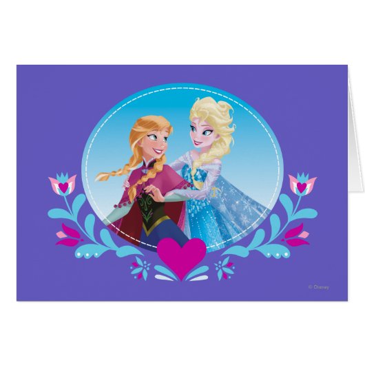 Anna and Elsa | Embracing Cards (Front Horizontal)