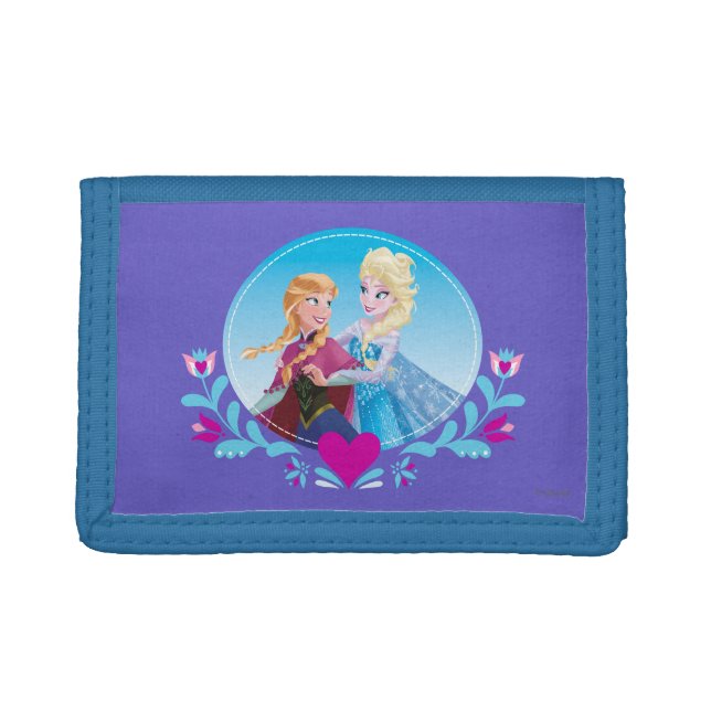 Anna and Elsa | Embracing Tri-fold Wallet (Front)