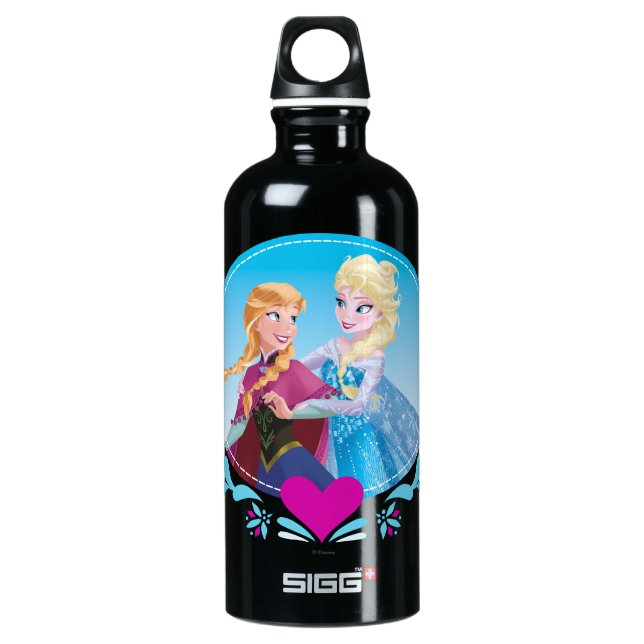 Anna and Elsa | Embracing Water Bottle (Front)