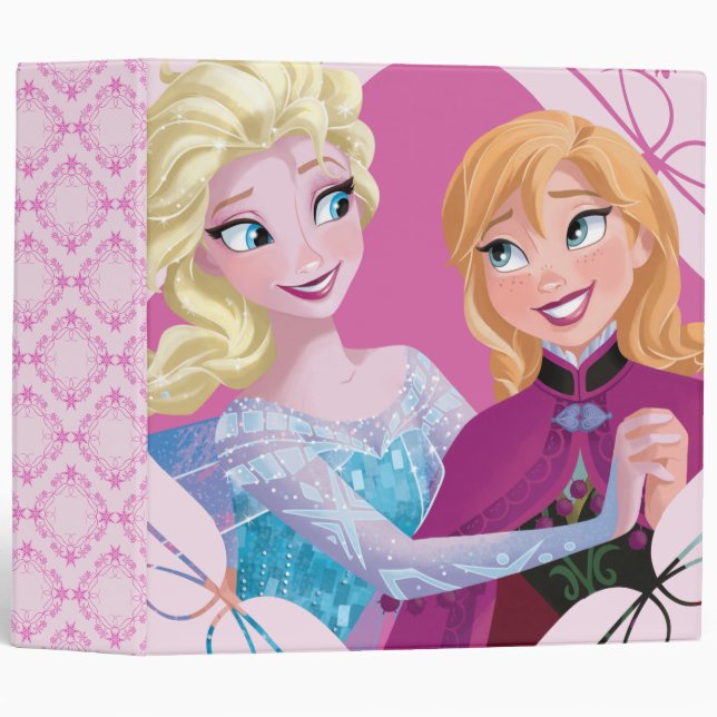 Anna and Elsa | Family Forever 3 Ring Binder (Front/Spine)