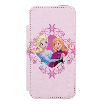Anna And Elsa | Family Forever Iphone Se/5/5s Wallet Case by frozen at Zazzle
