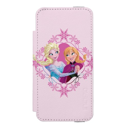 Anna and Elsa  Family Forever iPhone SE55s Wallet Case