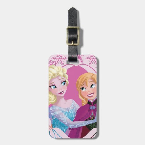 Anna and Elsa  Family Forever Luggage Tag