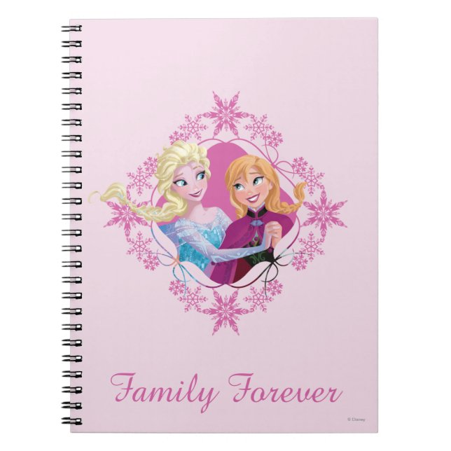 Anna and Elsa | Family Forever Notebook (Front)