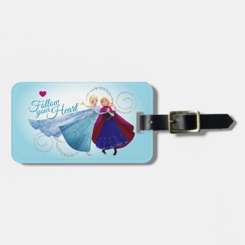 Anna and Elsa  Family Love Luggage Tag