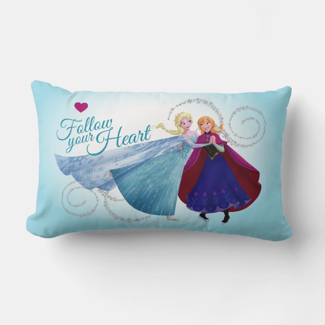 Anna and Elsa | Family Love Lumbar Pillow (Front)