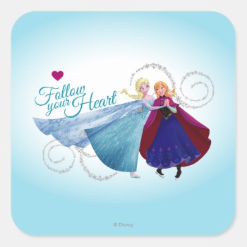 Anna And Elsa | Family Love Square Sticker by frozen at Zazzle