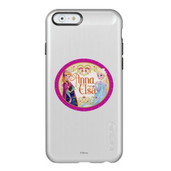 Anna And Elsa | Floral Frame Incipio Feather Shine Iphone 6 Case by frozen at Zazzle