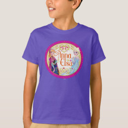 Anna and Elsa | Floral Frame T-Shirt