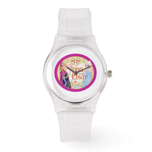 Anna and Elsa | Floral Frame Watch (Front)