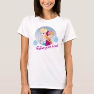 Anna and Elsa Follow Your Heart T-Shirt